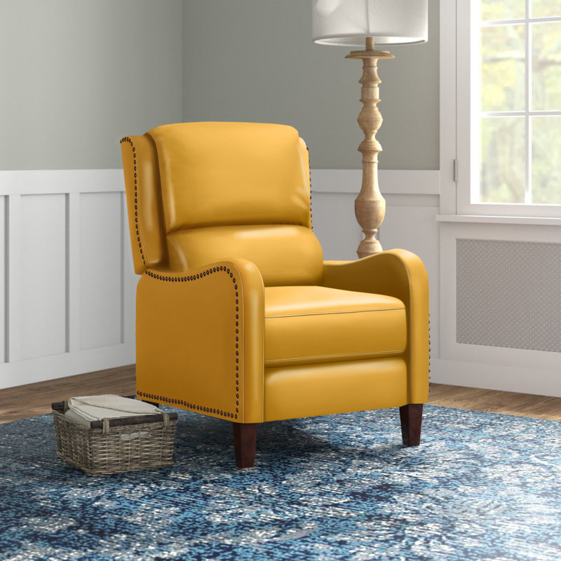 Red Barrel Studio® Bipasha Leather Recliner & Reviews Wayfair